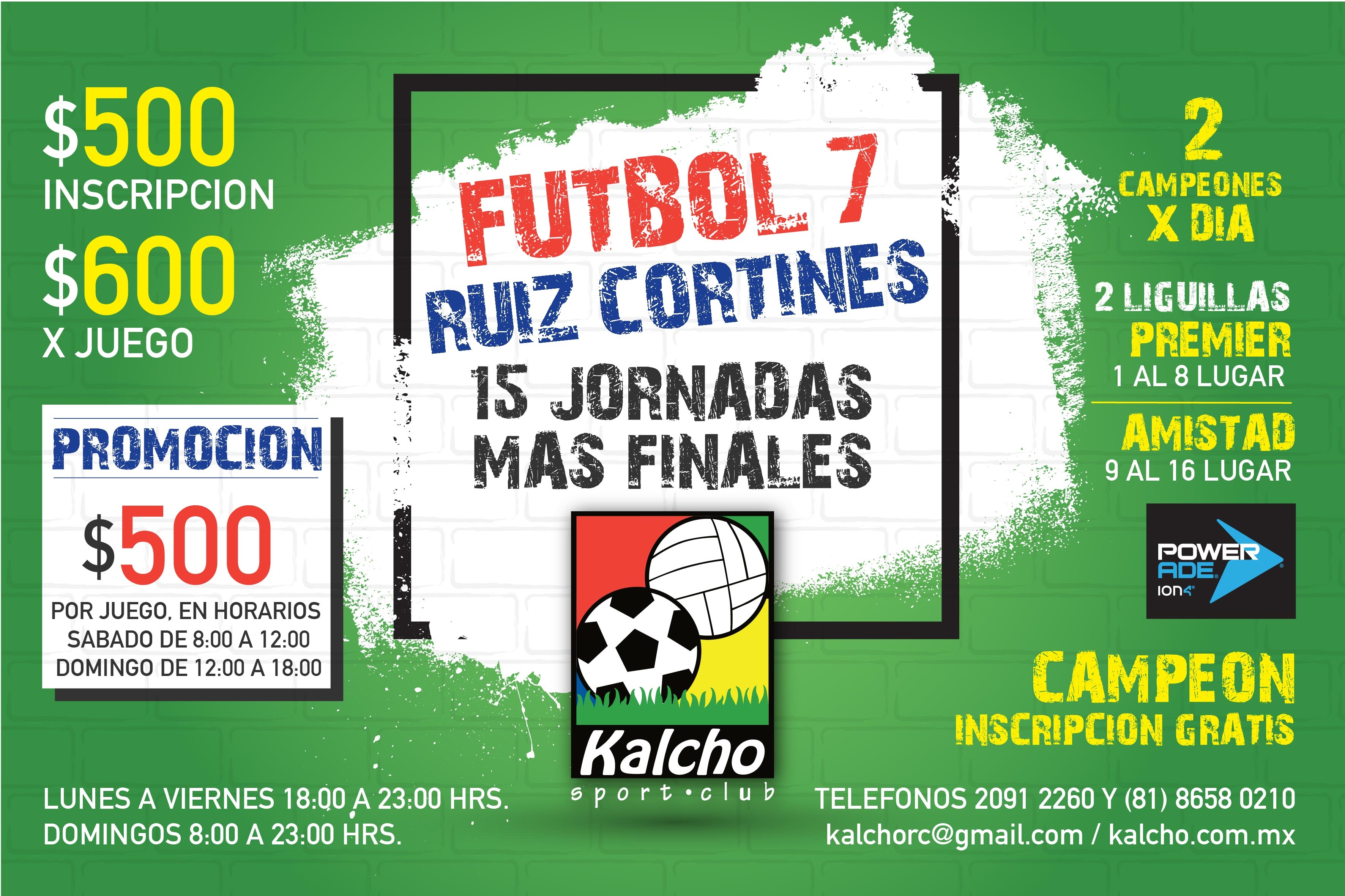Convocatoria Kalcho Ruiz Cortines